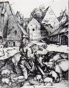 The Prodigal Son Amid the Swine Albrecht Durer